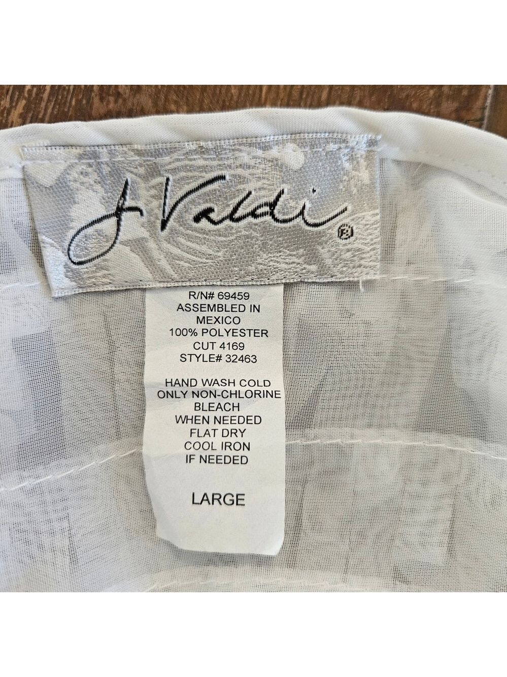 J Valdi Women's White Fringed Mini Dress Swim Cover-Up Size Large - Picture 4 of 9